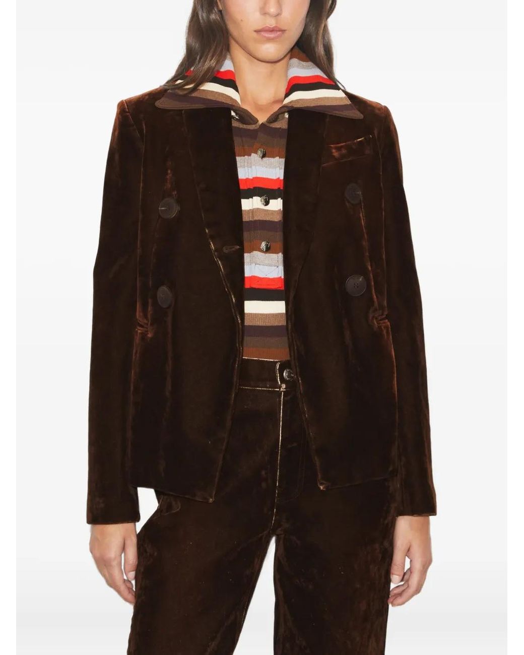 Tory Burch Black Double-Breasted Blazer