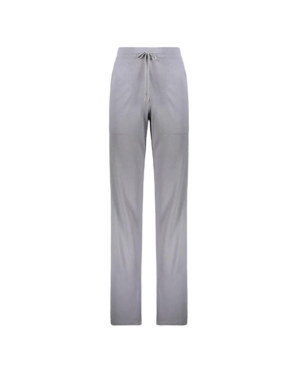 Moorer Gray Drawstring-Waist Track Pants