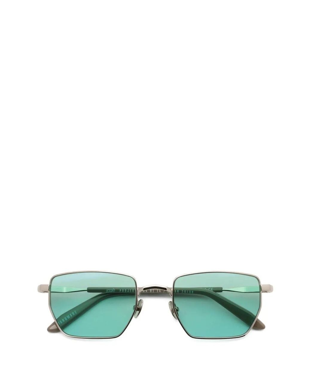 Gast Green Aether Geometric-Frame Sunglasses
