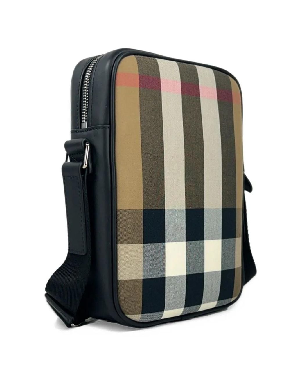 Burberry Paddy Check Crossbody Bag in Black | Lyst