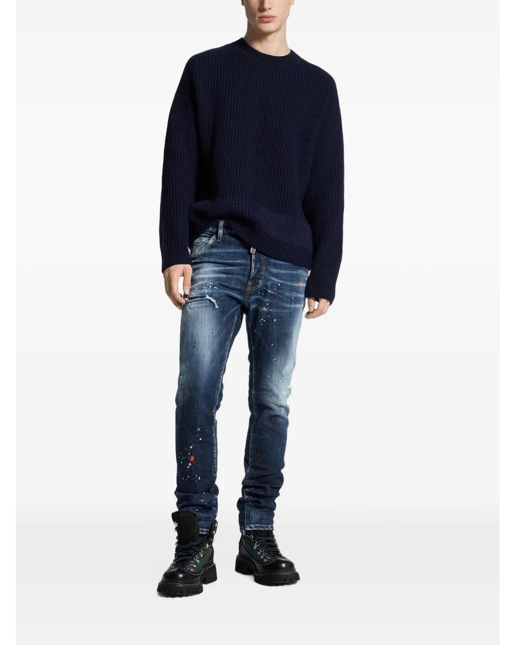 DSquared² Blue Medium Wash Cool Guy Jeans for men