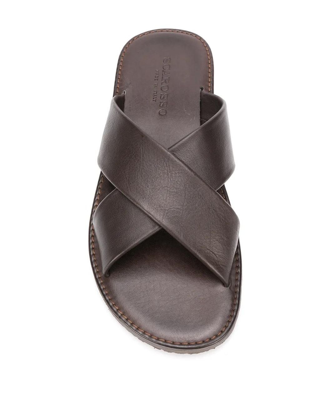 Scarosso Brown Adriano Strap Sandals for men