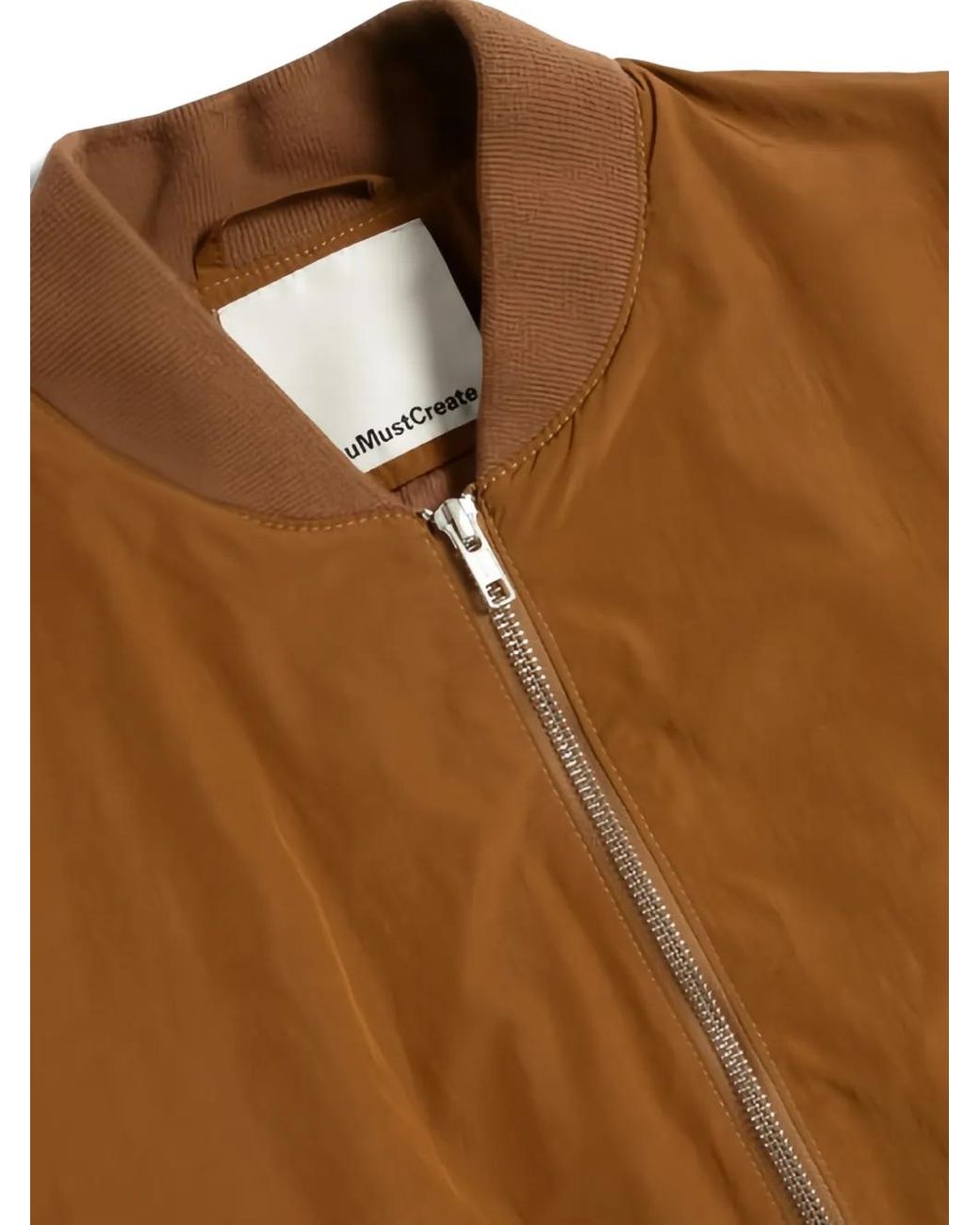 YMC Brown Drawstring Zip-Fastening Bomber Jacket for men