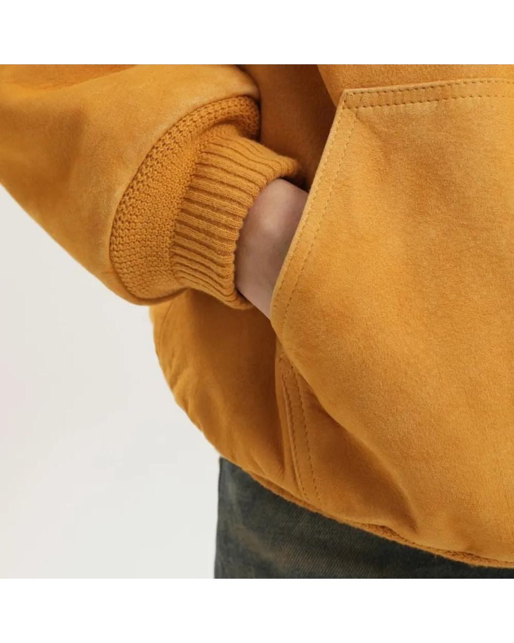 1989 STUDIO Yellow Hooded Zip-Up Jacket