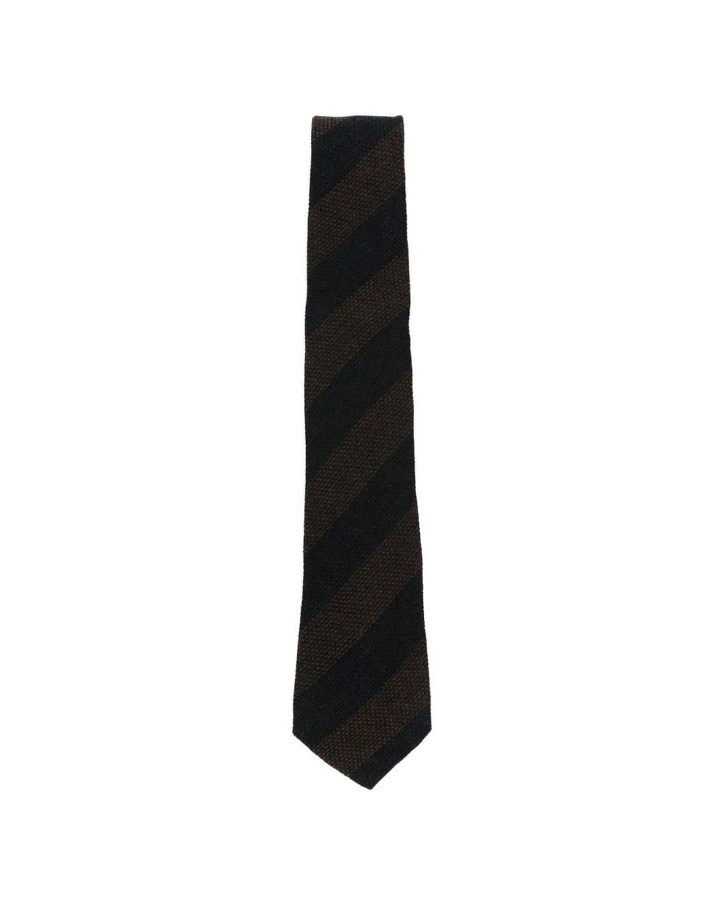 Tagliatore Black Cravate À Rayures Diagonales for men