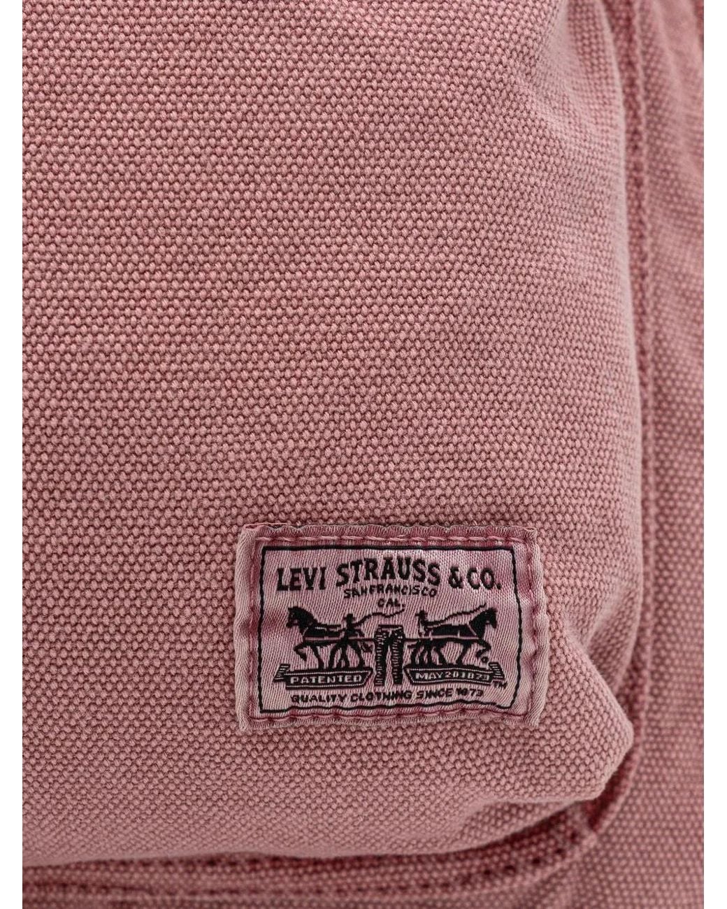 Levi's Pink Remi Logo-Patch Backpack
