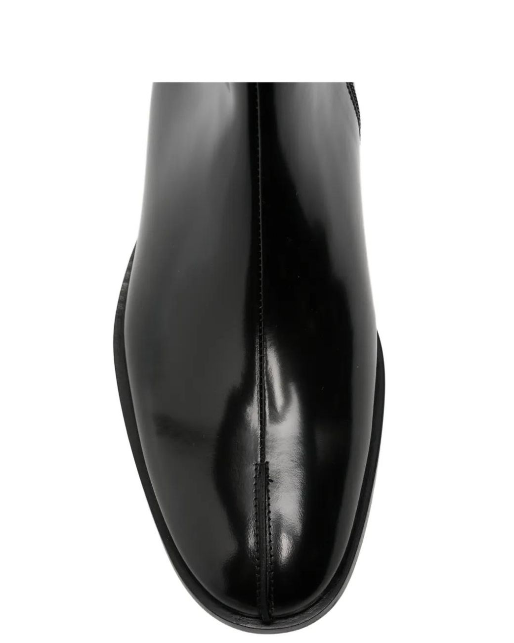 MM6 by Maison Margiela Black Almond-Toe Ankle Boots for men