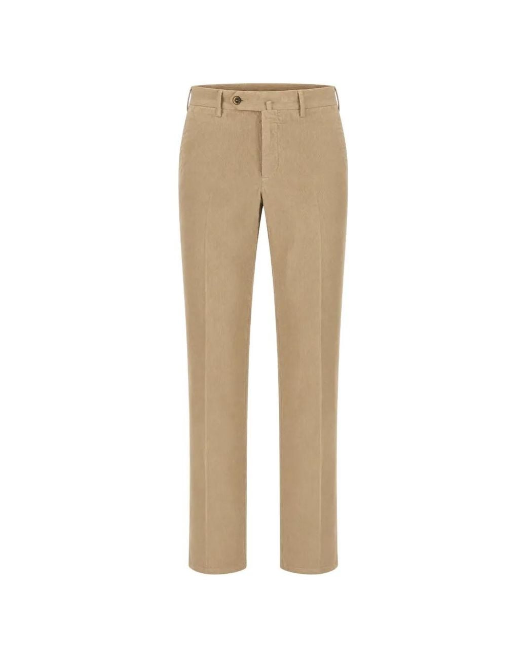 PT Torino Natural Corduroy-Effect Tailored Trousers for men