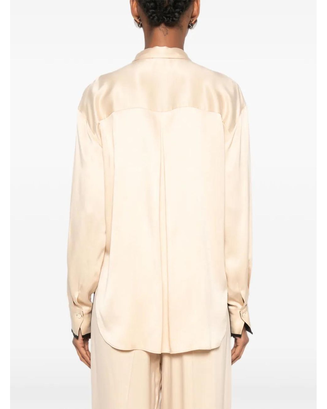 Forte_forte Natural Contrast-Trim Shirt