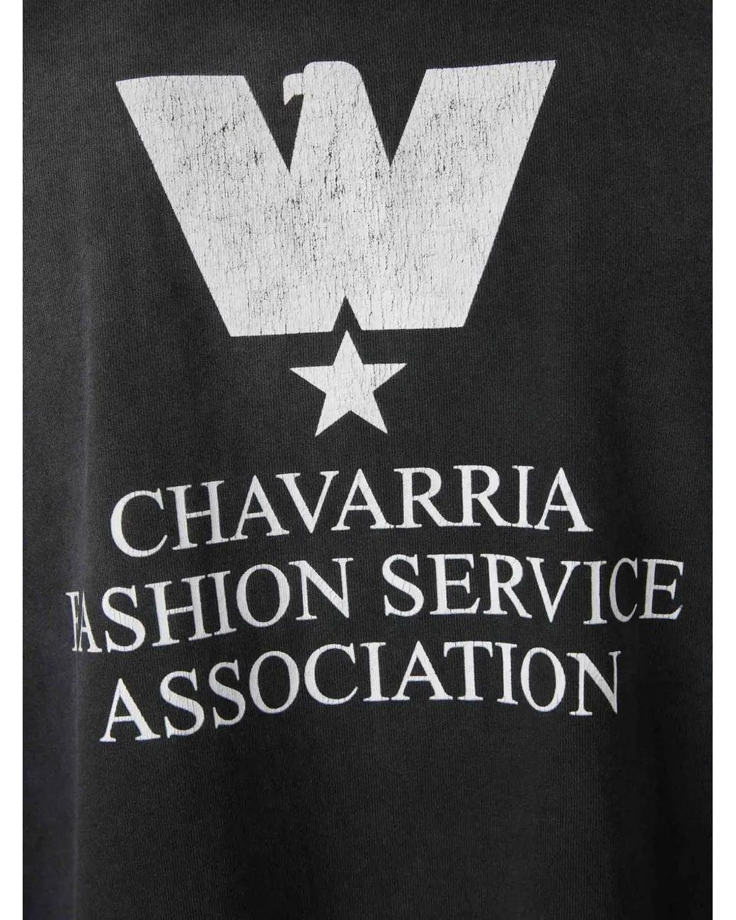 Willy Chavarria Black Logo-Print T-Shirt for men