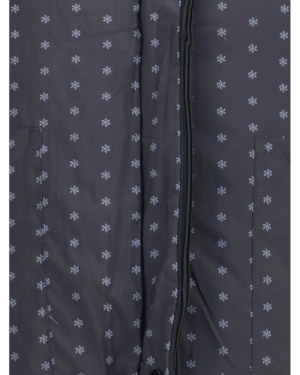GONGDID DESIGN Blue Pleated Reversible Jacket