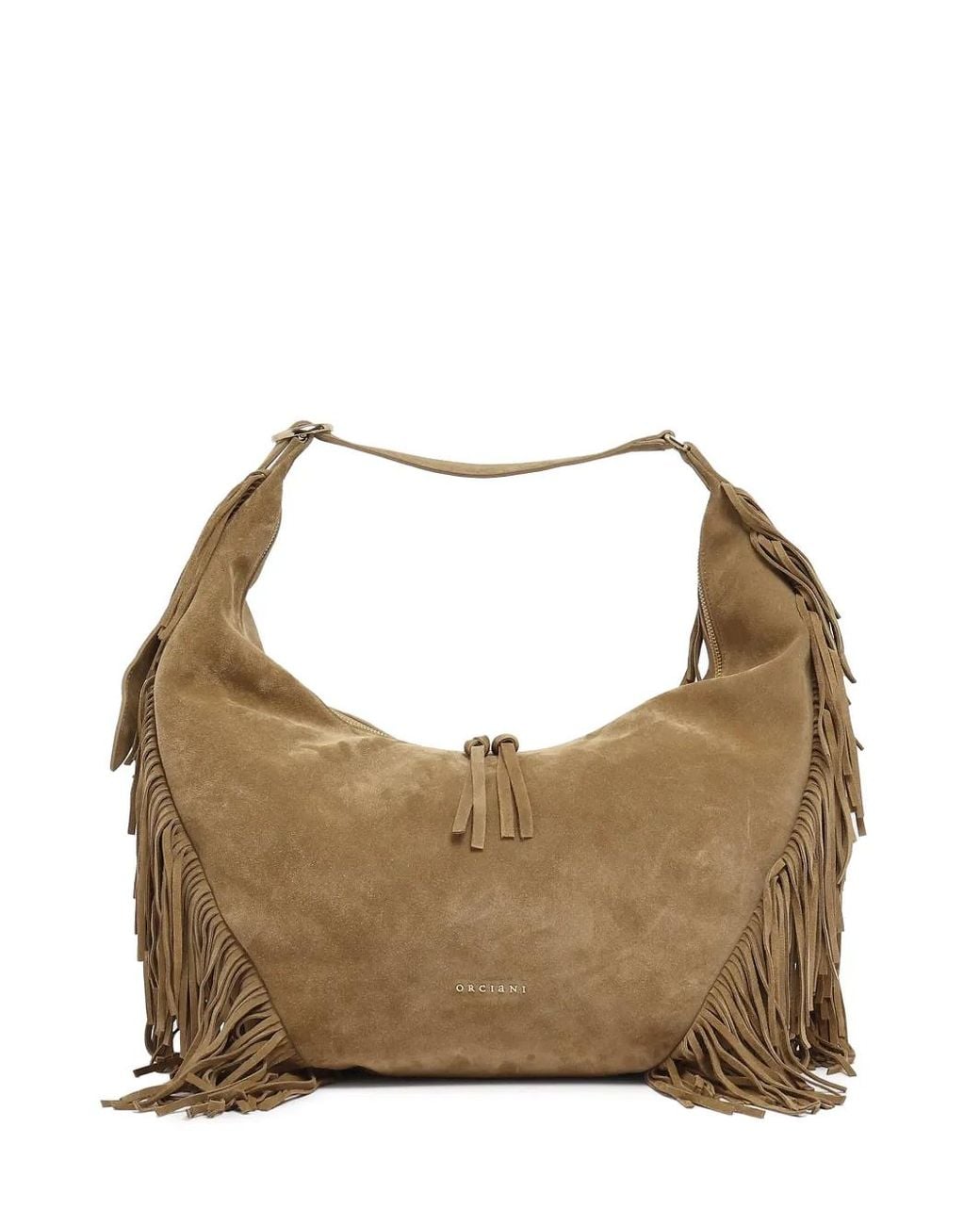 Orciani Brown Isola Shoulder Bag