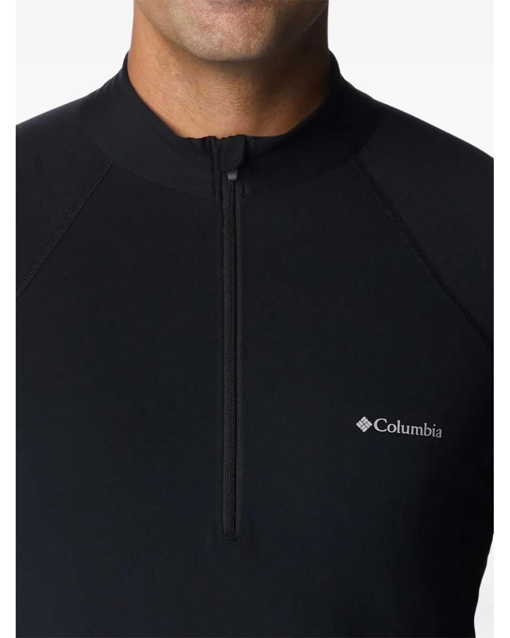Columbia Blue Long-Sleeve Half-Zip Top for men