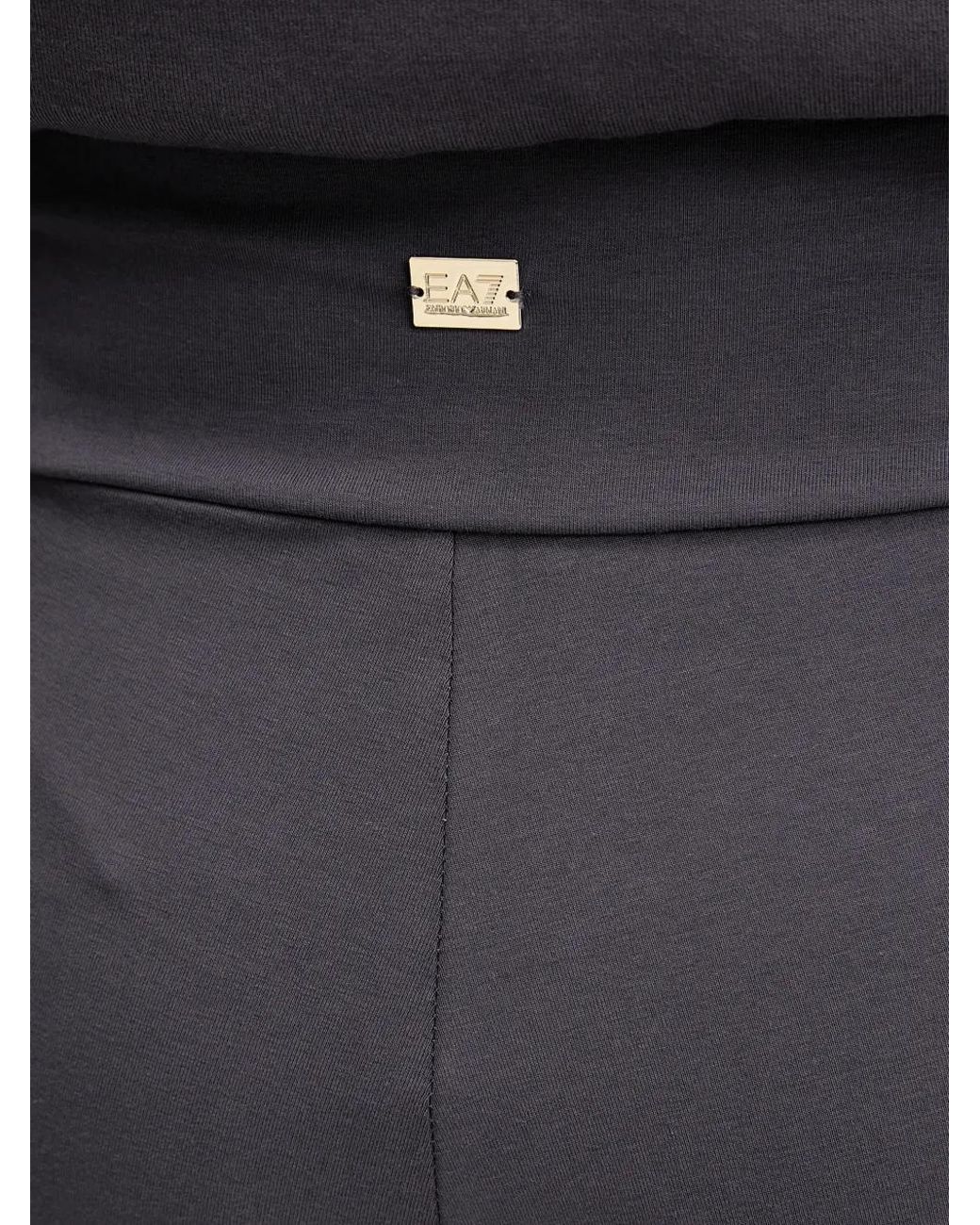 Leggins Con Placa Del Logo EA7 de color Black