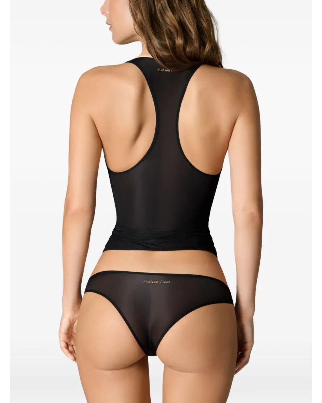 Maison Close Black Double Sens Tank Top