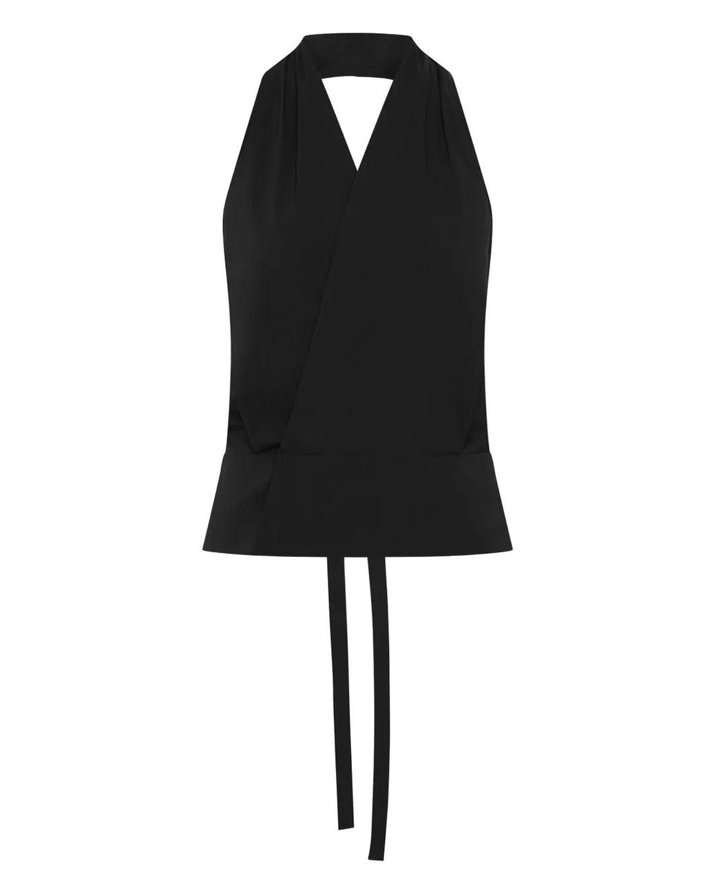 Top Con Cuello Halter St. Agni de color Black