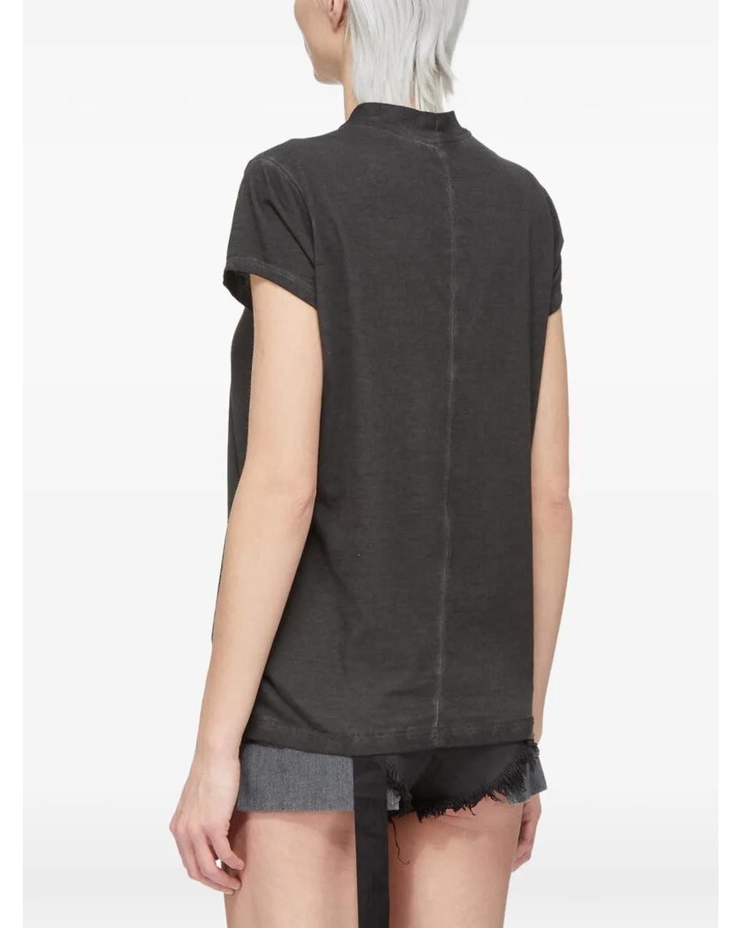 Rick Owens Black Pentagram-Print T-Shirt