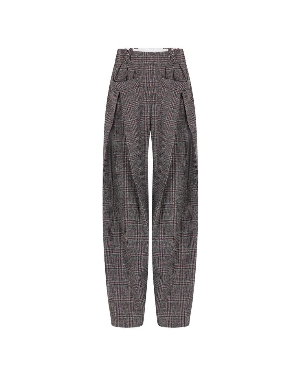 Rabanne Gray Tailored Wide Leg Trousers