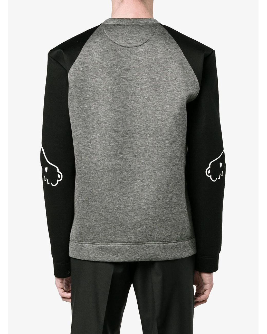 Valentino Cotton Panther Print Sweatshirt in Black for Men | Lyst