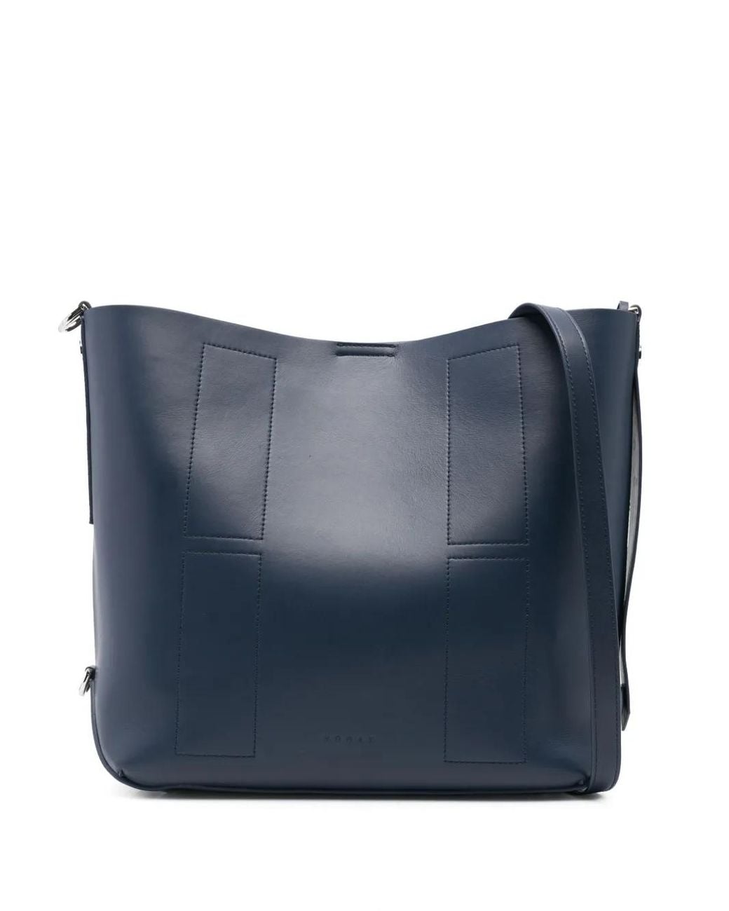 Hogan Blue Calf Leather Shoulder Bag
