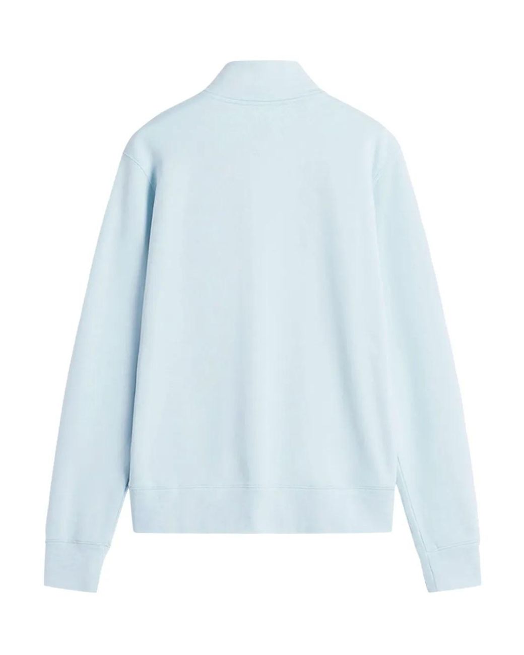 Maison Kitsuné Blue Light High-Collar Sweatshirt With Embroidered Fox Logo for men