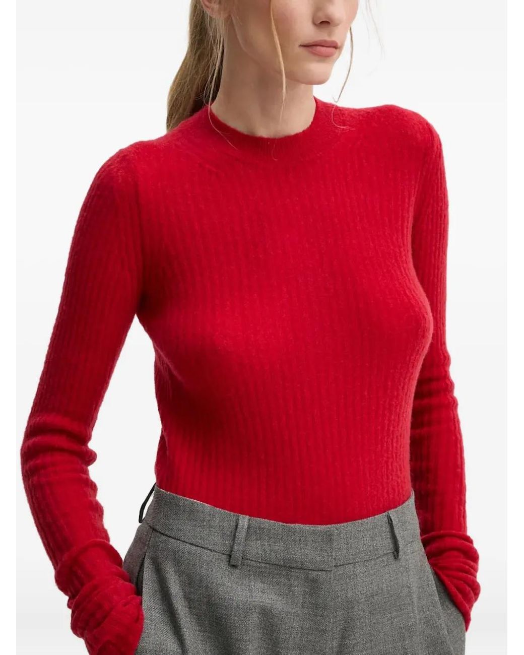 Herskind Red Round-Neck Sweater