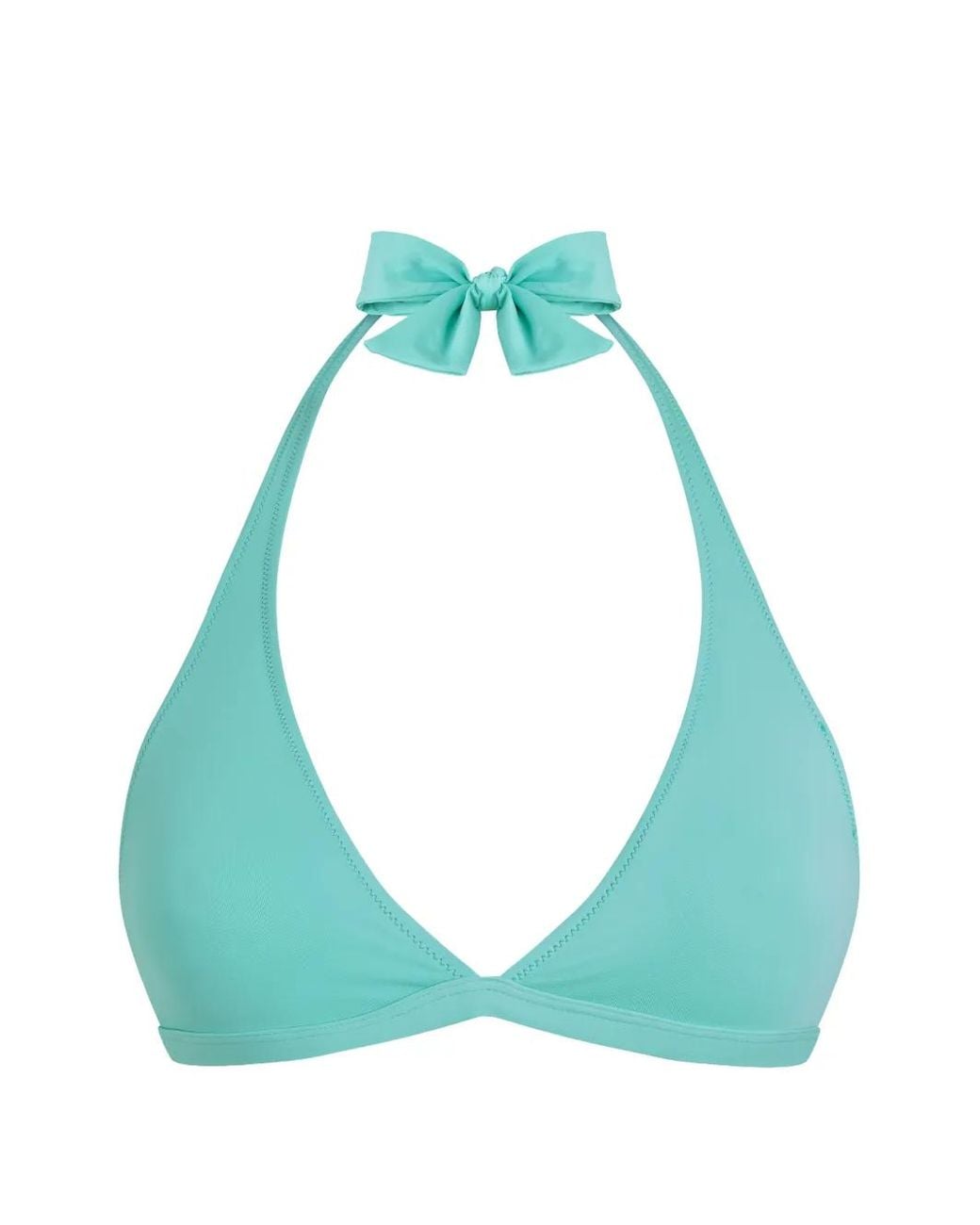 Vilebrequin Blue Halterneck V-Neck Bikini Top