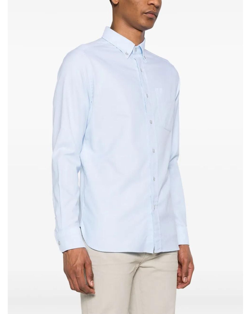 Tom Ford White Button-Down Collar Cotton Shirt for men