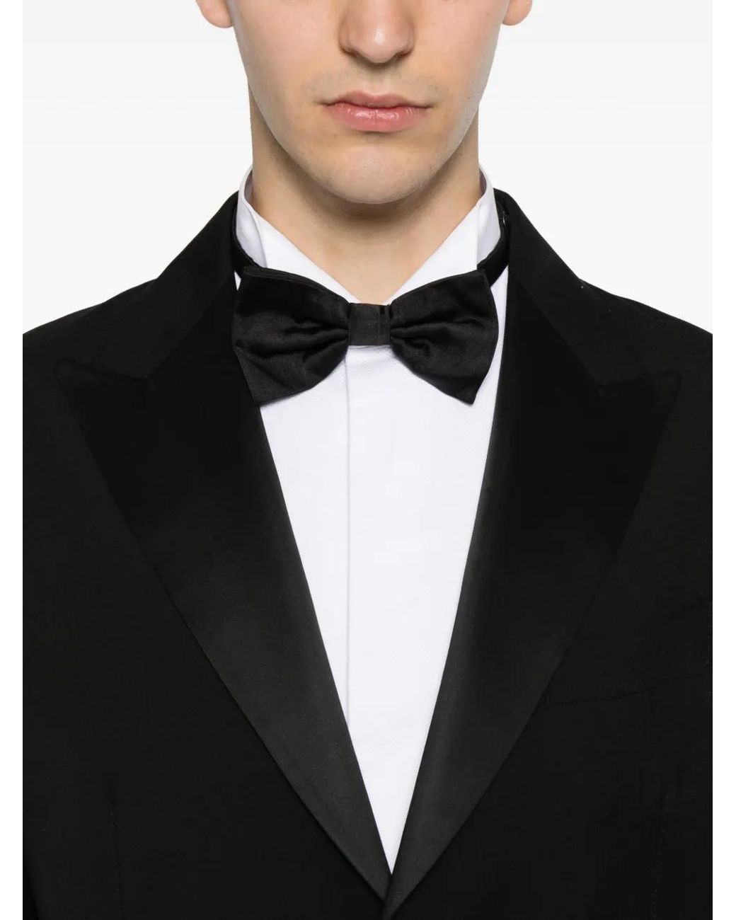 Eleventy Black Peak-Lapel Single-Breasted Suit for men