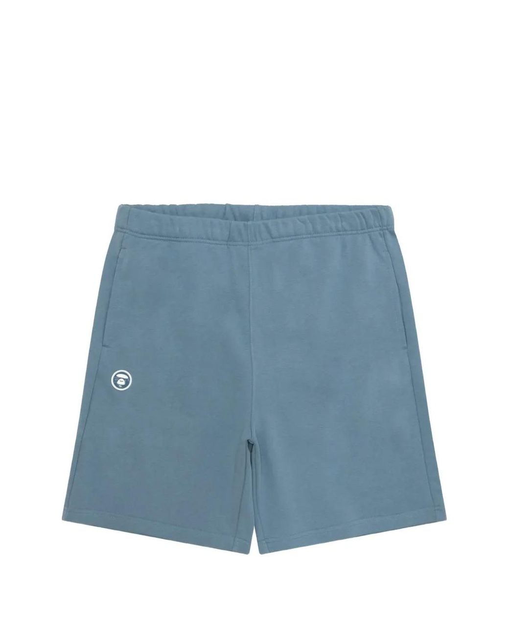 Aape By A Bathing Ape Blue Logo Shorts for men