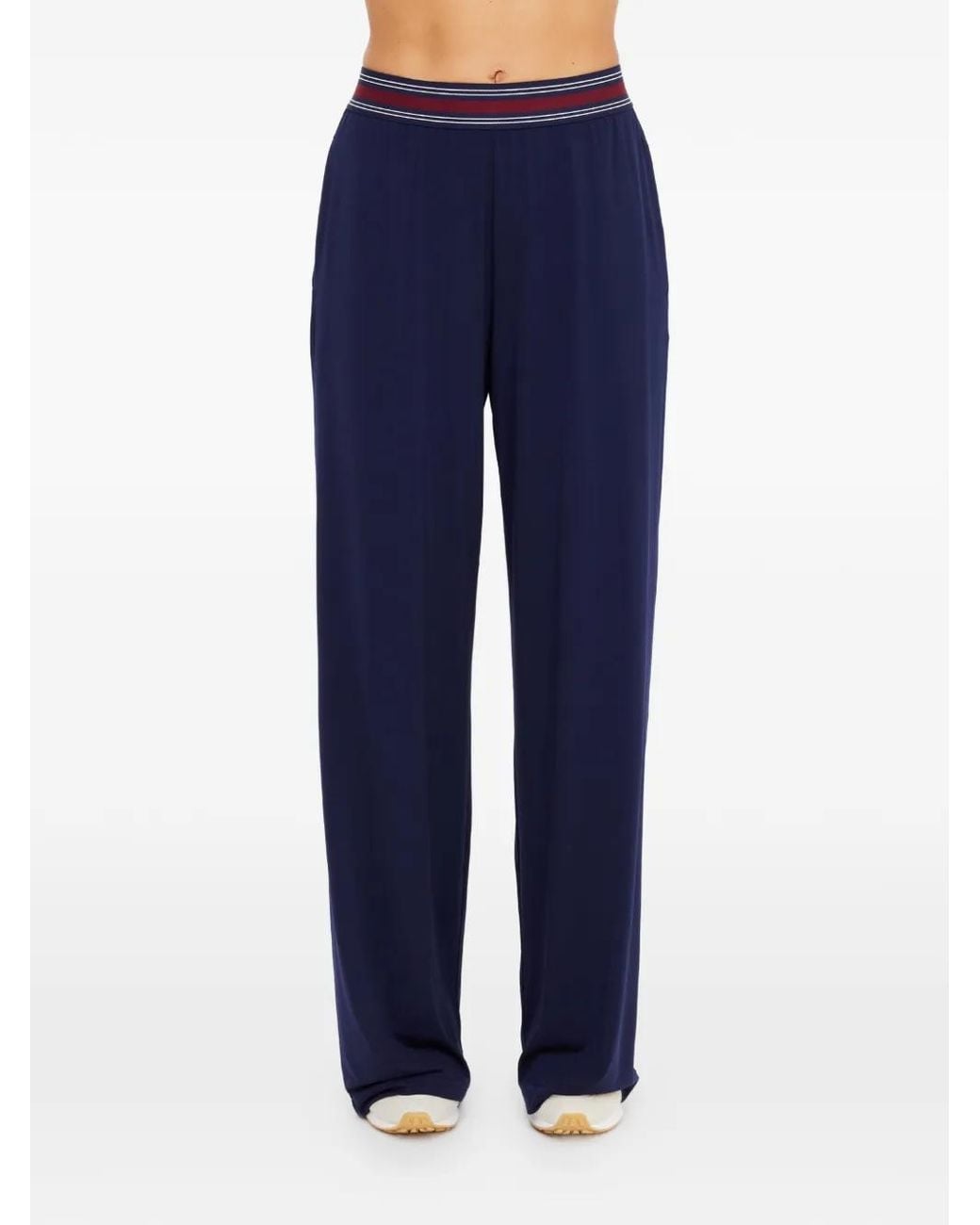 The Upside Blue Harlan Wide-Leg Trousers