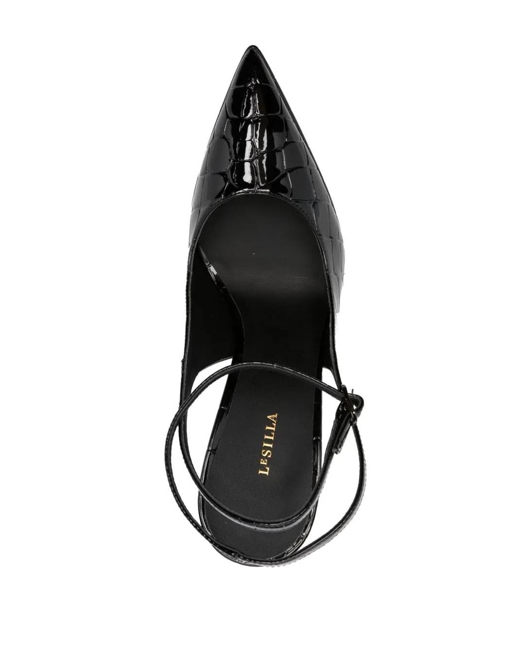 Le Silla Black Uma 140Mm Slingback Pumps