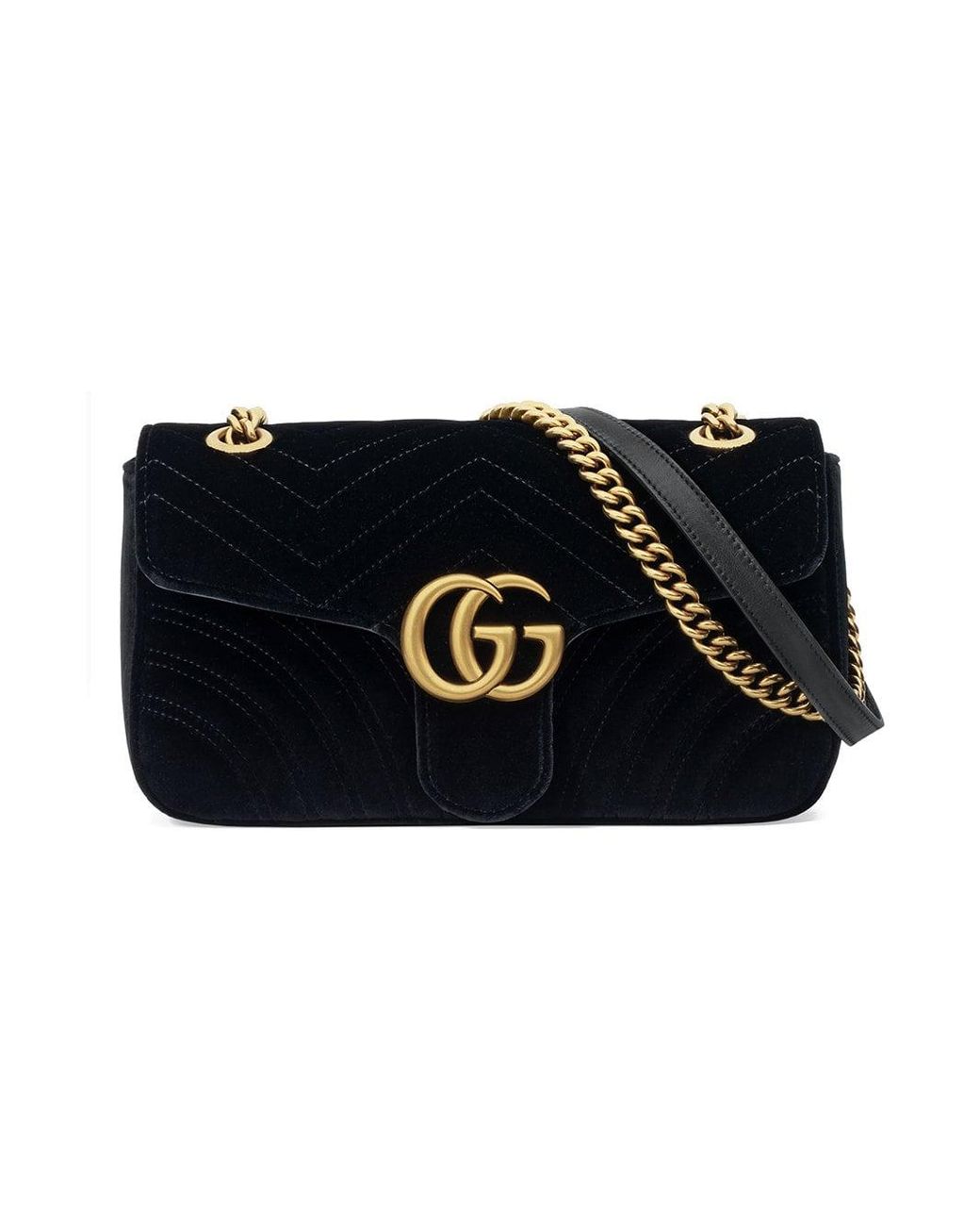 Gucci marmont black velvet hot sale