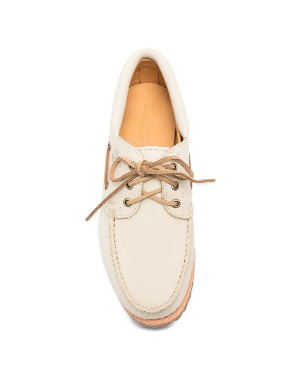 Timberland White Lug-Sole Boat Shoes for men