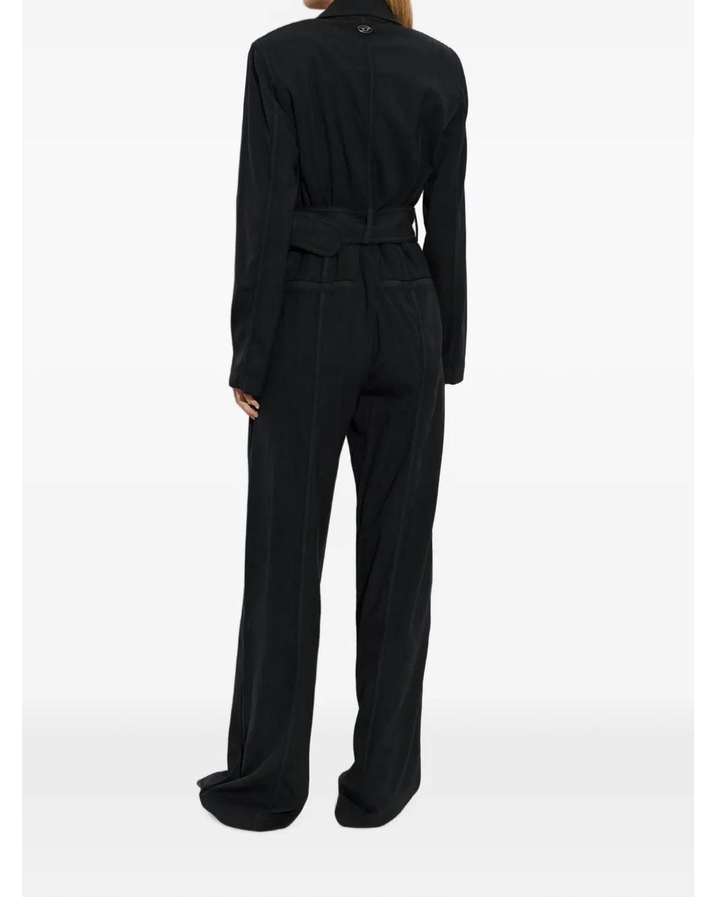 DIESEL Black Belted J-Ael Jumpsuit