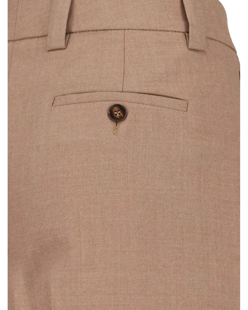 Incotex Brown Belt-Loops Trousers