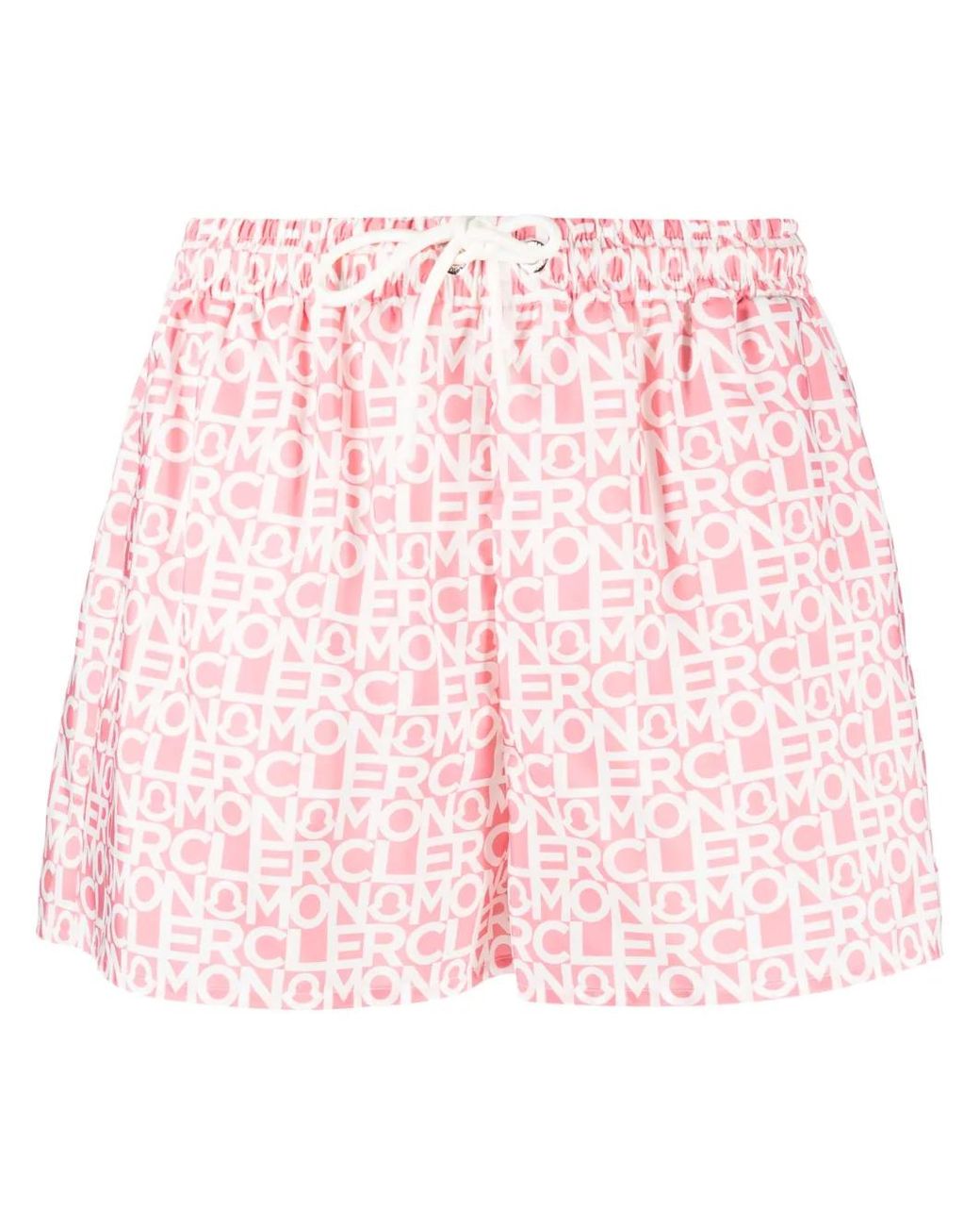 Moncler Pink Logo-print Shorts