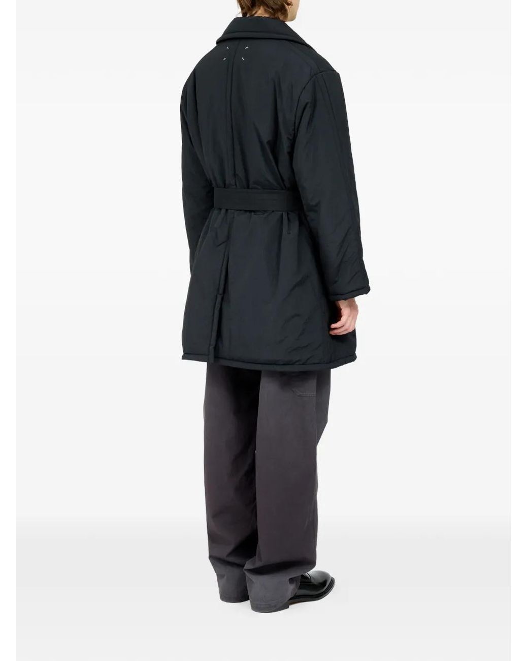 Maison Margiela Blue Padded Caban for men
