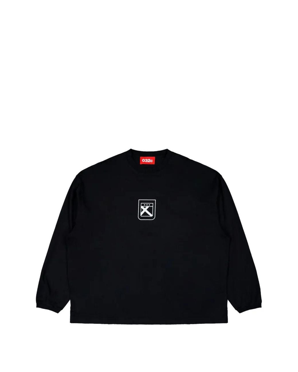 032c Black Fainting Cross Long-Sleeve Sweatshirt for men