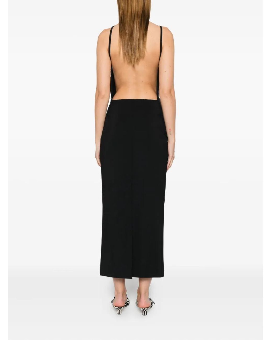 Rohe Halterneck Dress in Black | Lyst