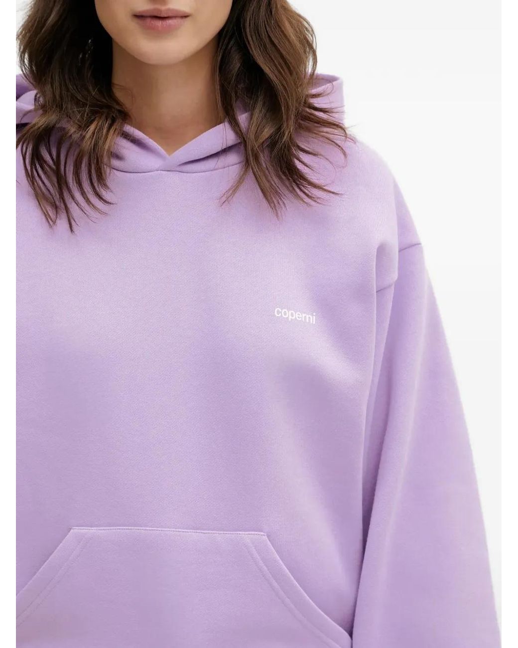 Coperni Purple Hooded Pouch Top