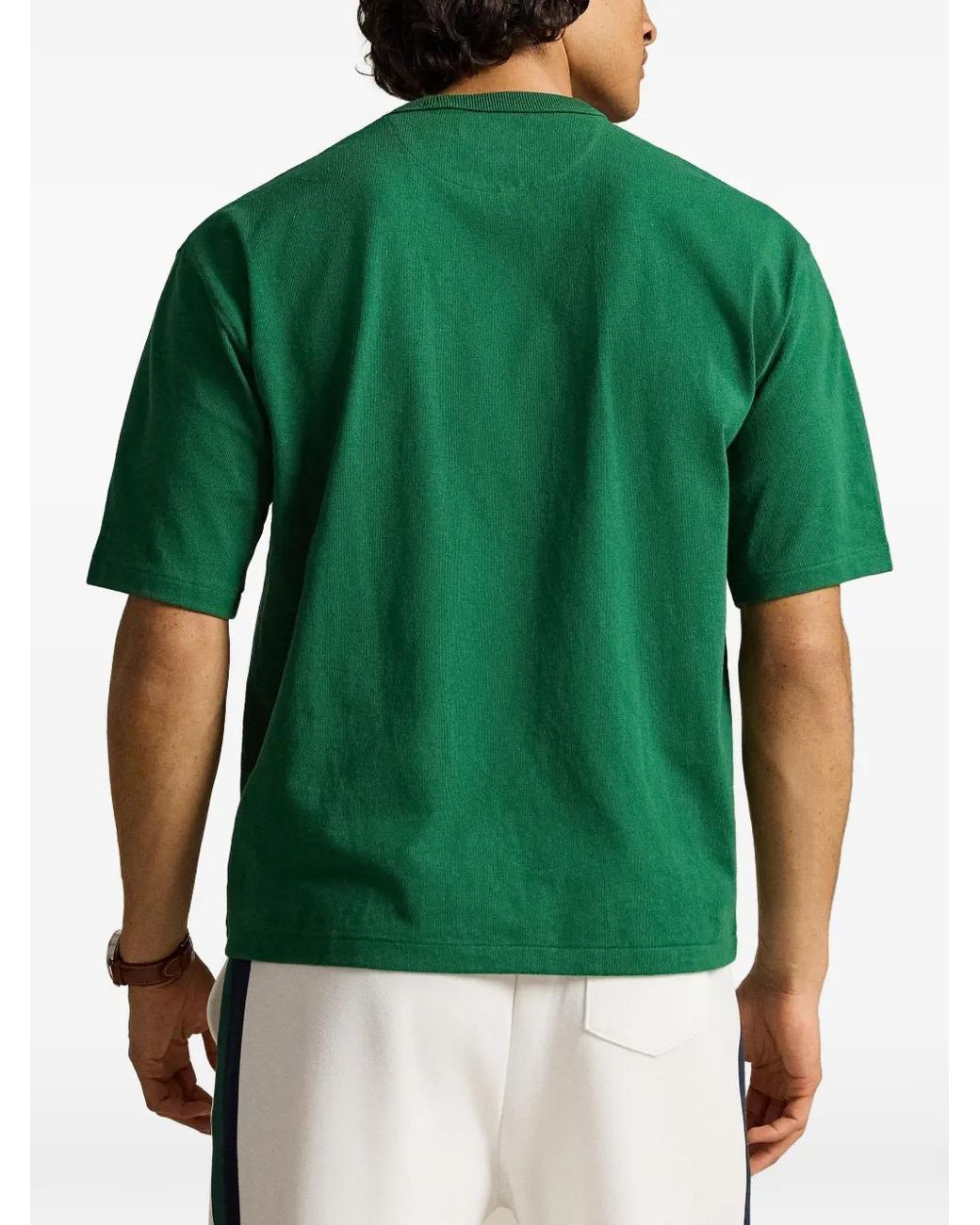 Polo Ralph Lauren Green Relaxed Fit Jersey Crewneck T-Shirt for men