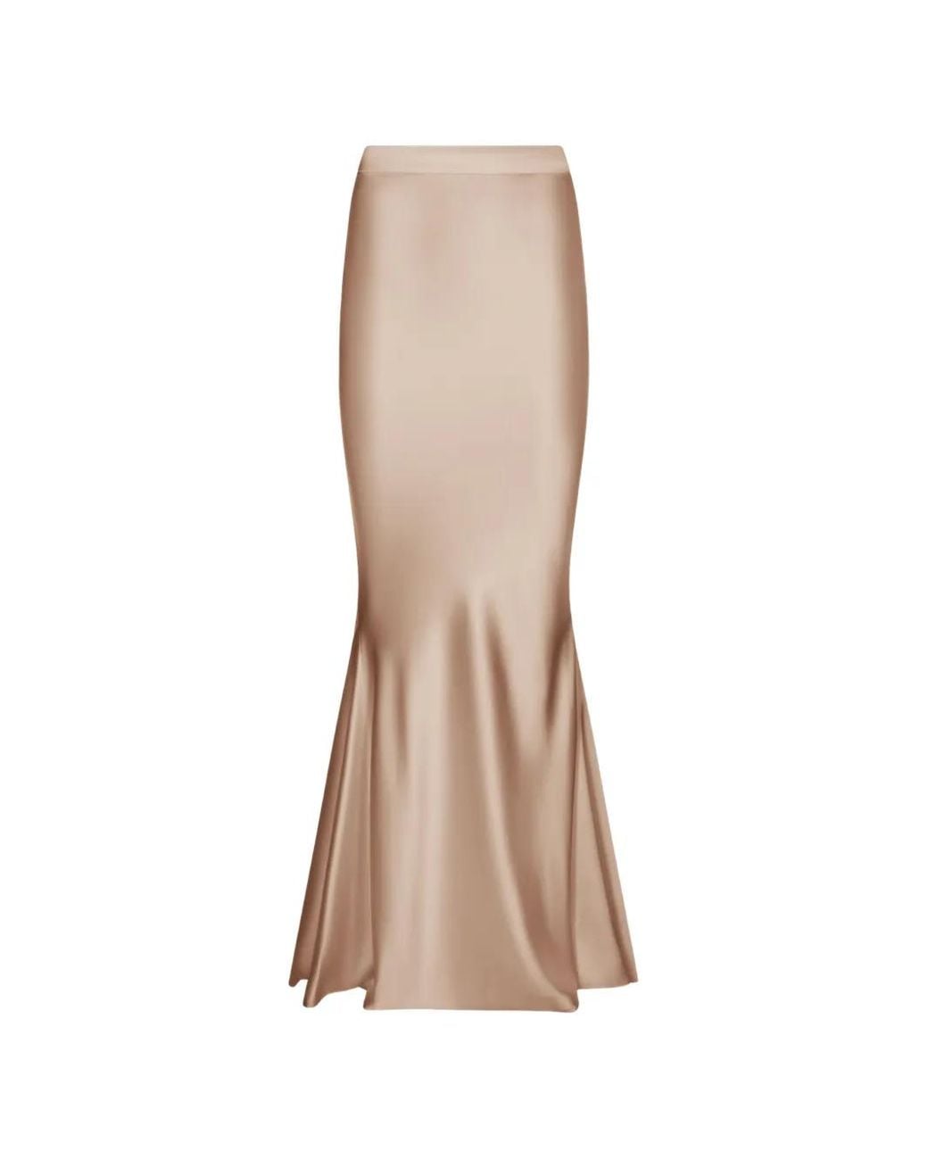 ALEXIA & ANTONIA Natural Bias-Cut Maxi Skirt