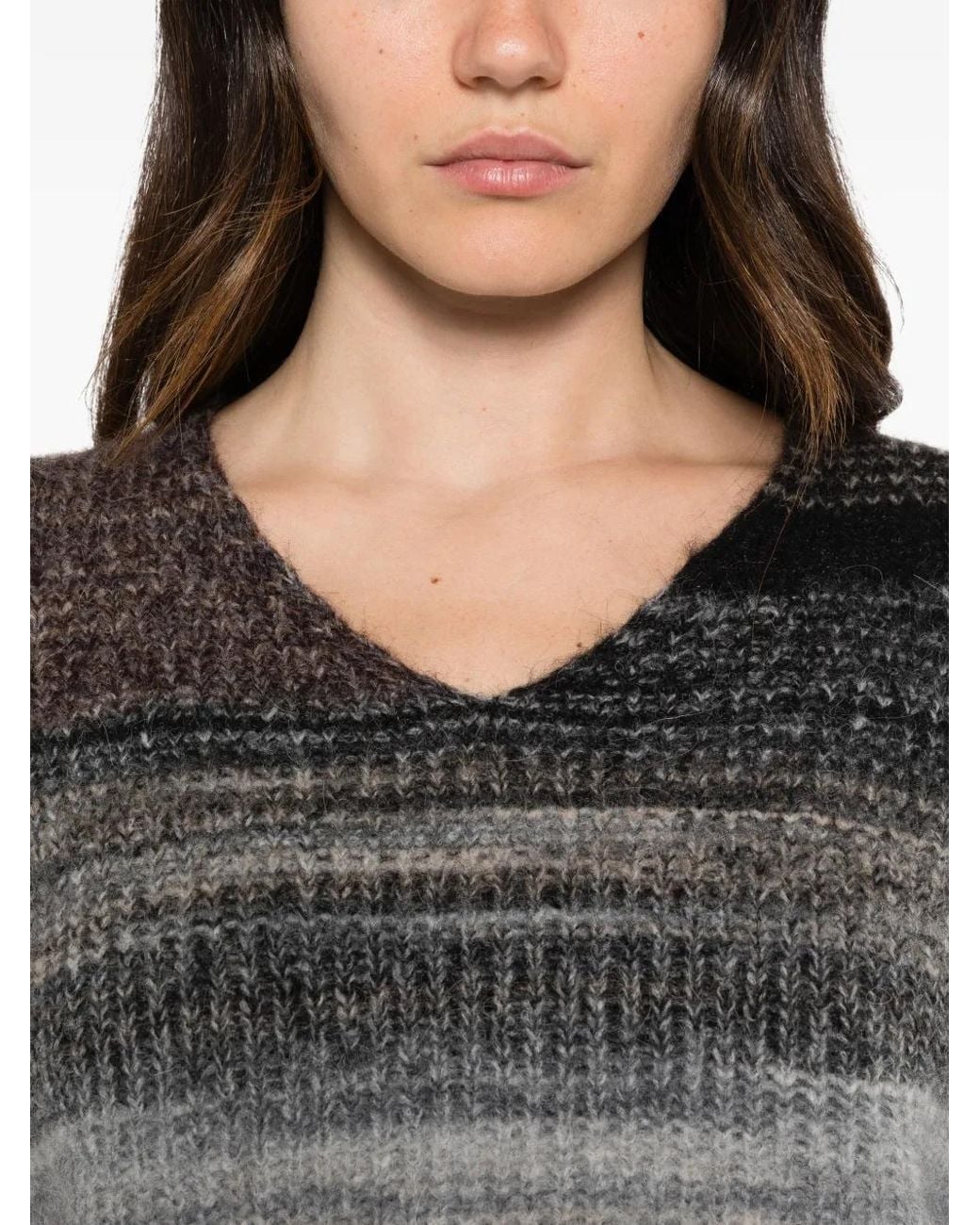Neera Gray V-Neck Sweater