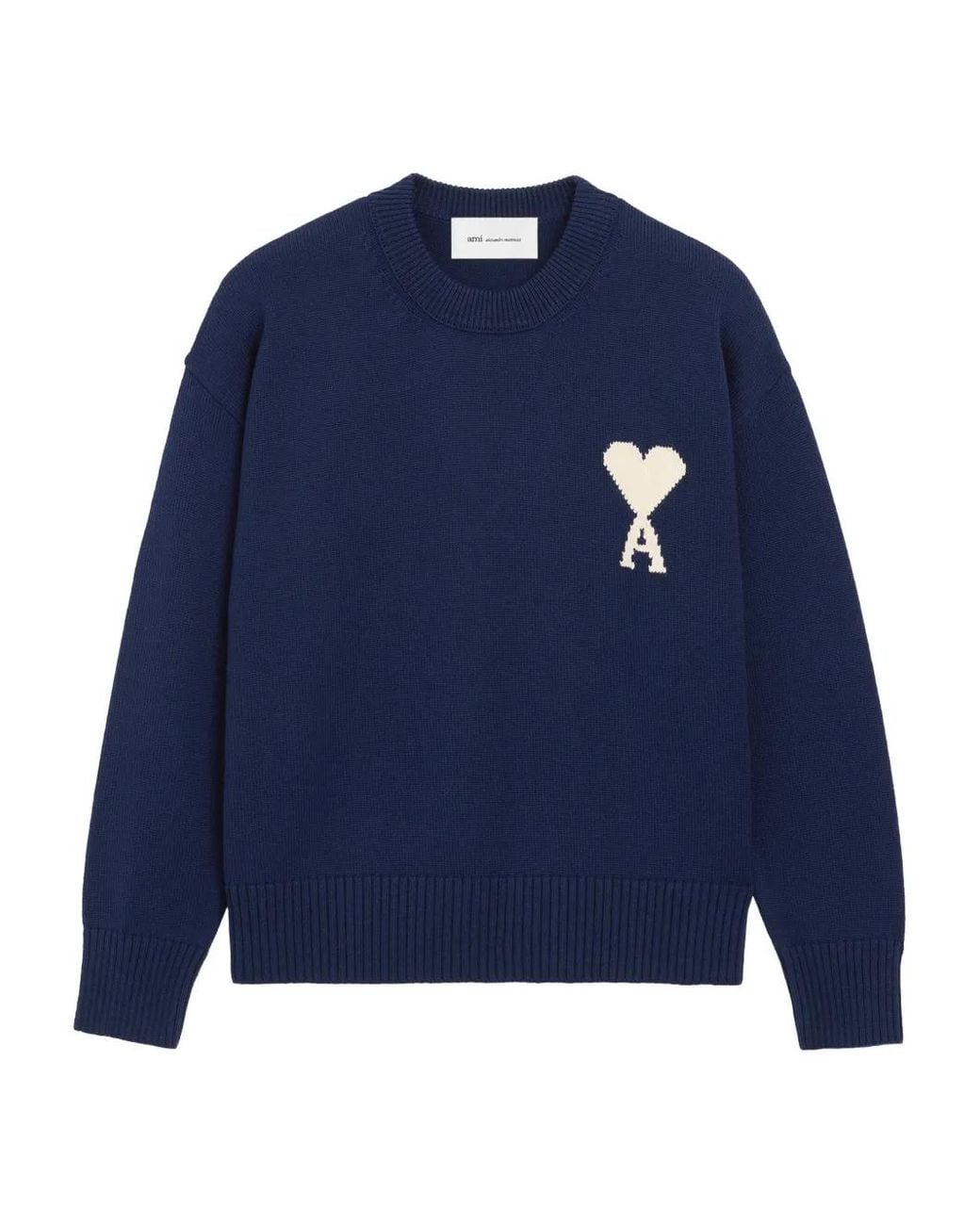 AMI Ami De Coeur Sweater in het Blue