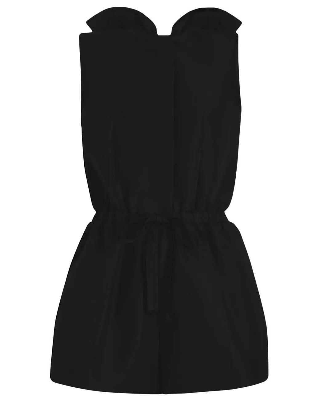 Patou Black Open-Back Playsuit
