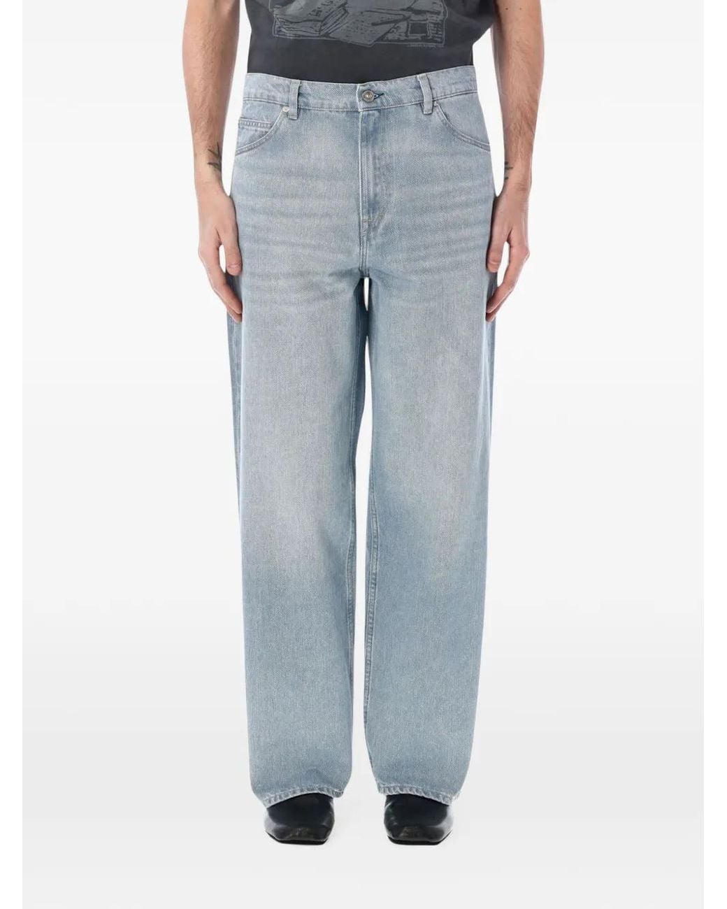 Our Legacy Blue Vast Cut Wide-Leg Jeans for men