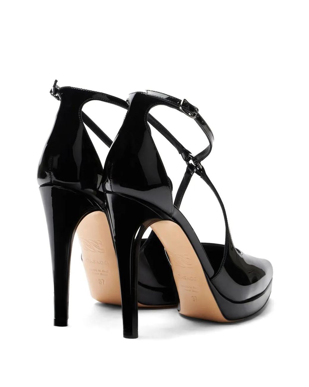 Casadei Black 100Mm Milonga Pumps