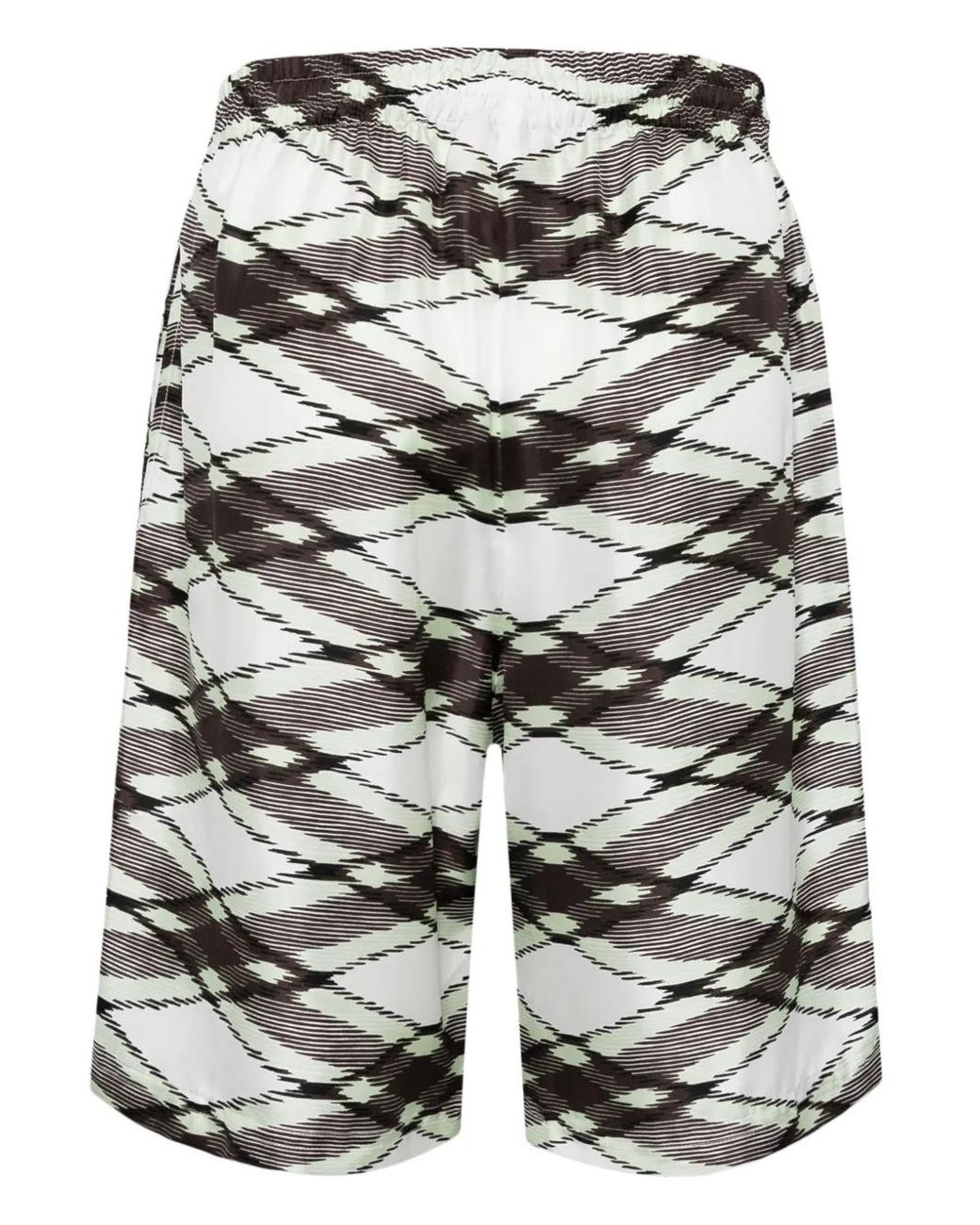 Missoni Gray Patterned Silk Shorts for men