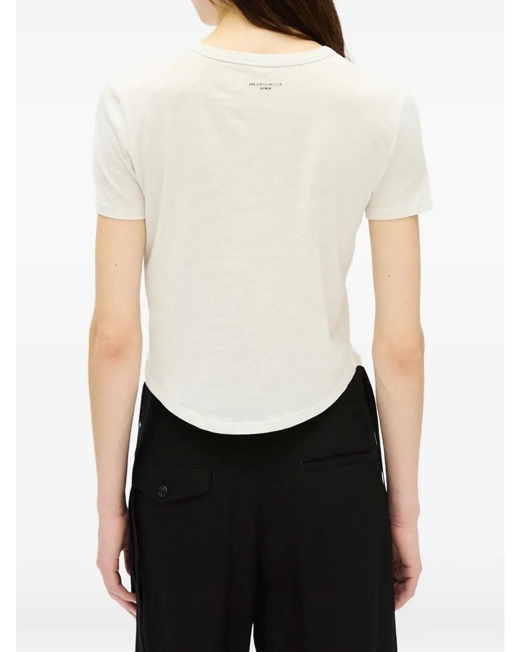 Ann Demeulemeester White Floor T-Shirt